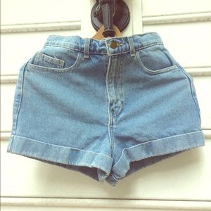 American Apparel High- Waisted Jean Short